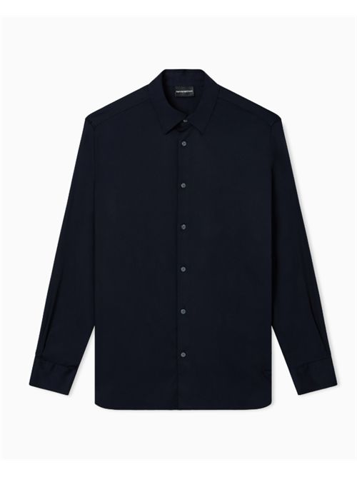 PIMA STRETCH SHIRT EMPORIO ARMANI | EM005123.AF23800UB118 IC.0920 BLU NAVY